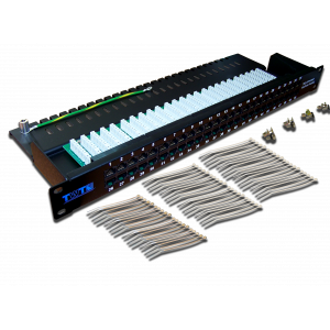 Voice patch panel, 19", 1U, 50 RJ-45 port